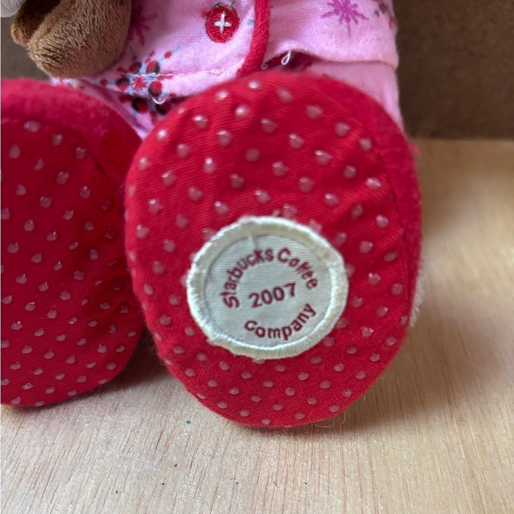 Starbucks Bearista 2007 Pink Pajamas Bear Plush with Tags—10” Plush - Picture 3 of 8